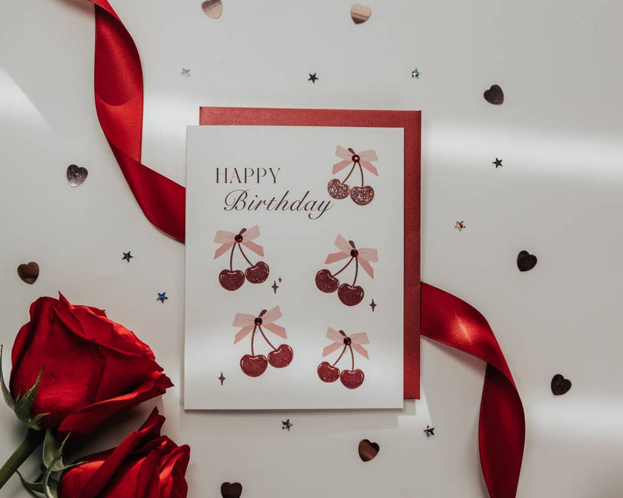 Sweetest Cherry Birthday Card