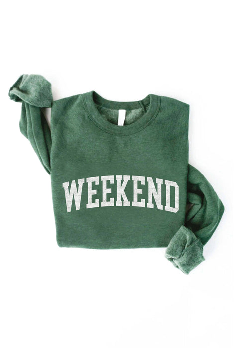 Heather Royal WEEKEND Sweatshirt