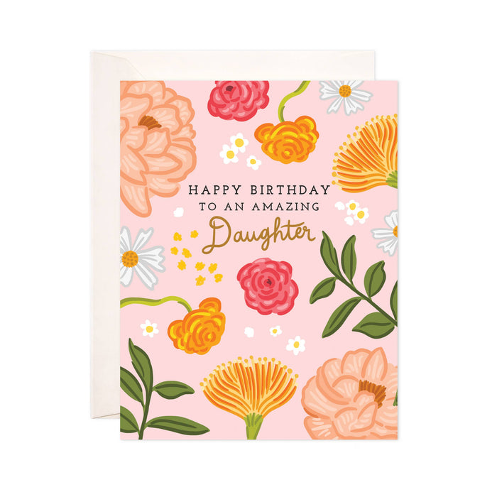 Floral Daughter Birthday Card