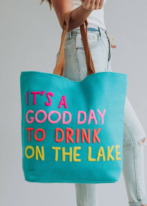 Blue Drink On The Lake Tote