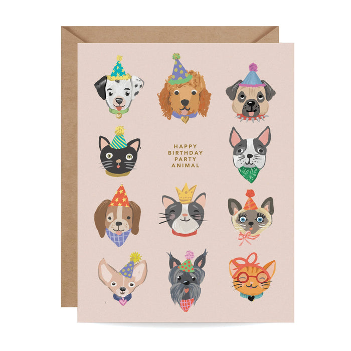 Party Animals Birthday Card