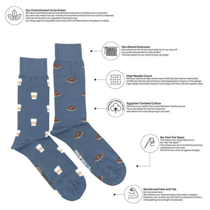 Coffee & Donut Men'Socks