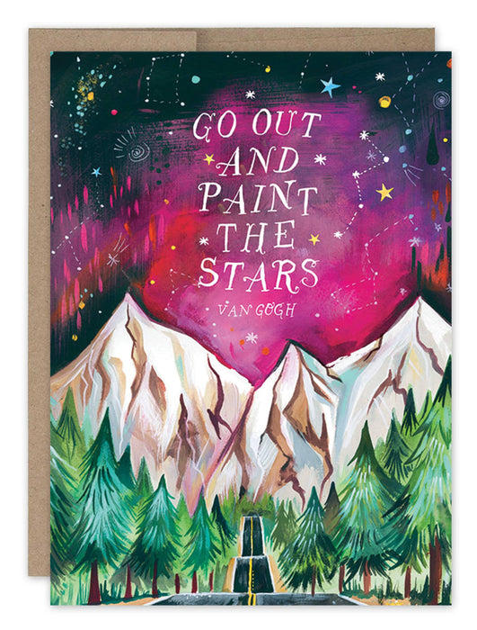 Night Sky Paint The Stars Card