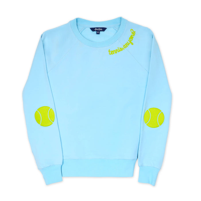 Lt Blue Tennis Anyone Sweatshirt