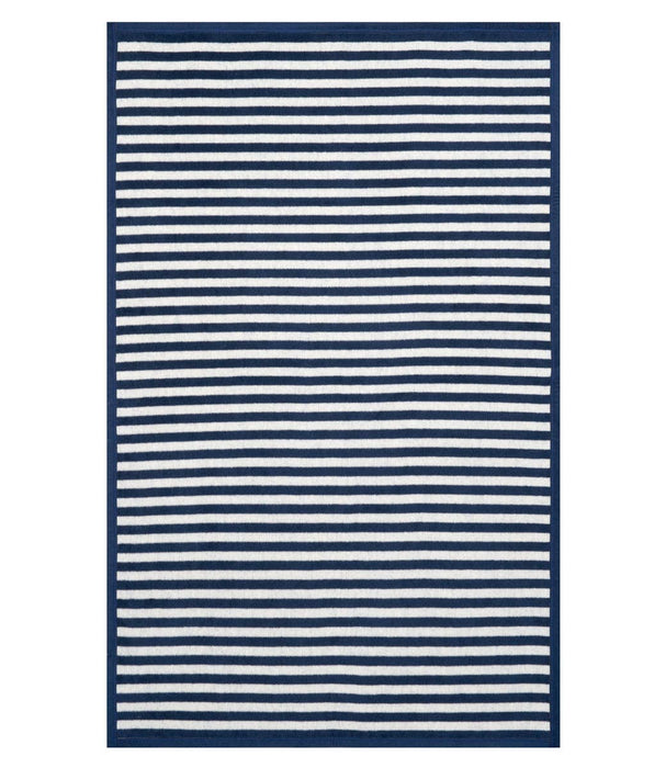 Sideline Stripe Navy Midi Blanket