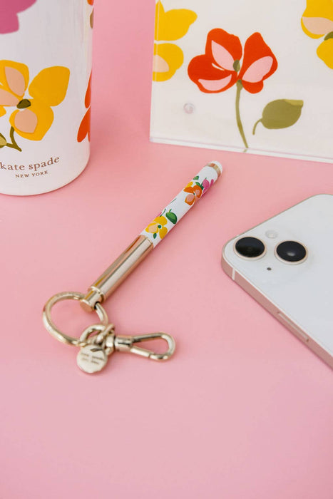 Spring Pansies Key Fob Pen