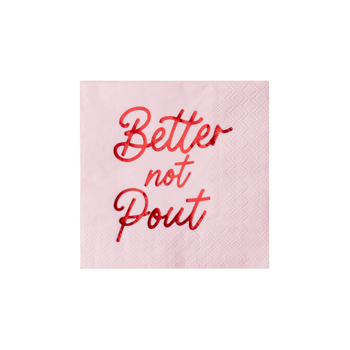 Better Not Pout Cocktail Napkin