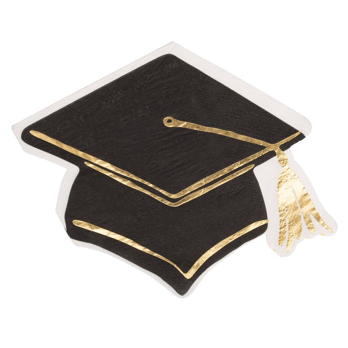 Grad Hat Shaped Cocktail Napkin