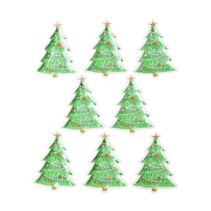 Watercolor Tree Shaped Plate