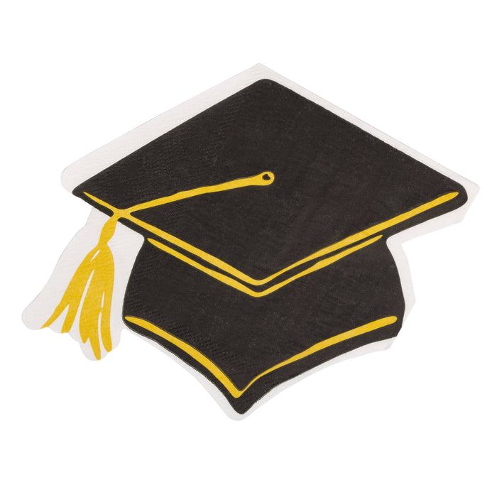 Grad Hat Shaped Cocktail Napkin