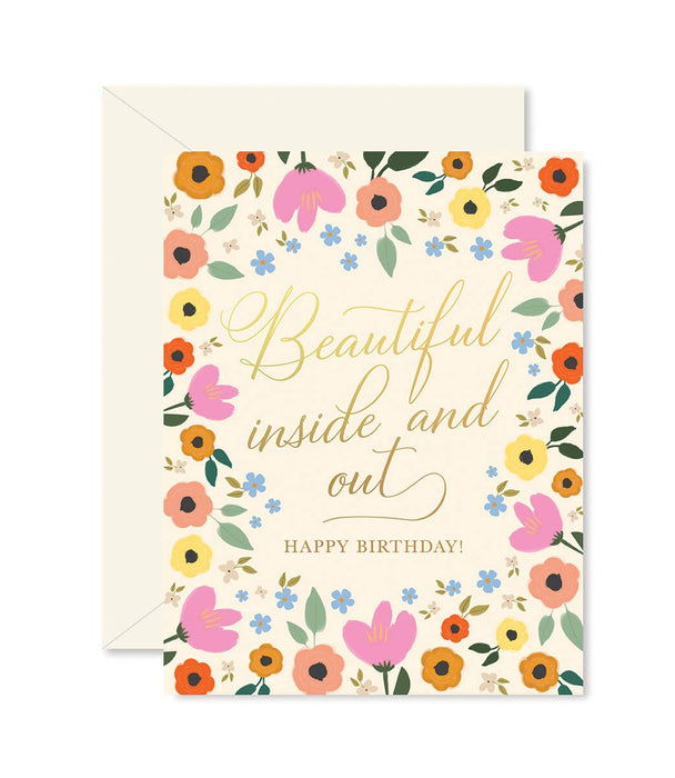 Birthday Beautiful Inside and Out Card