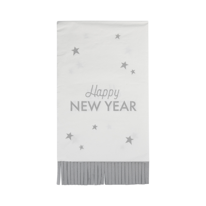 Happy New Year Fringed Napkin