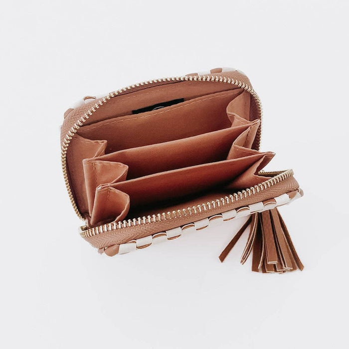 Wynona Woven Wallet | Brown