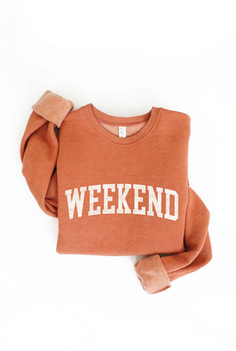 Heather Royal WEEKEND Sweatshirt