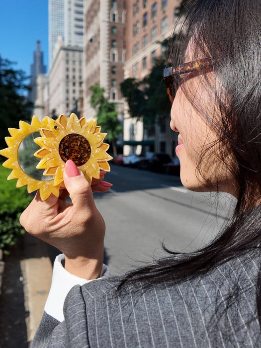 Sunflower Compact Mirror