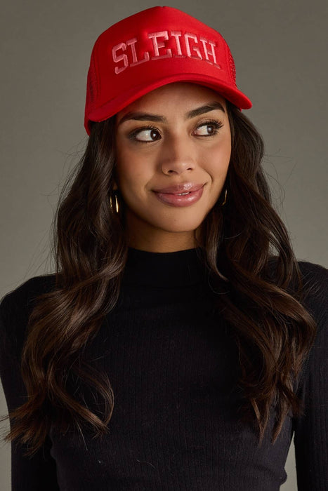 Red Sleigh Trucker Hat