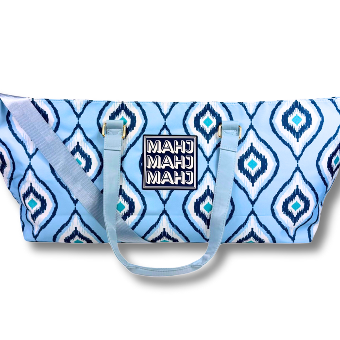 MAHJONG TOTE BAG  | Blue Stripe