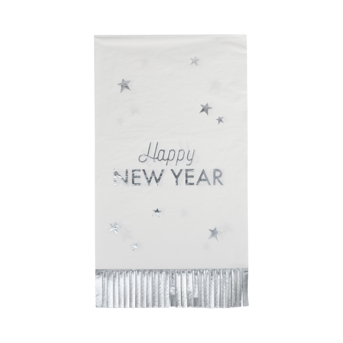 Happy New Year Fringed Napkin