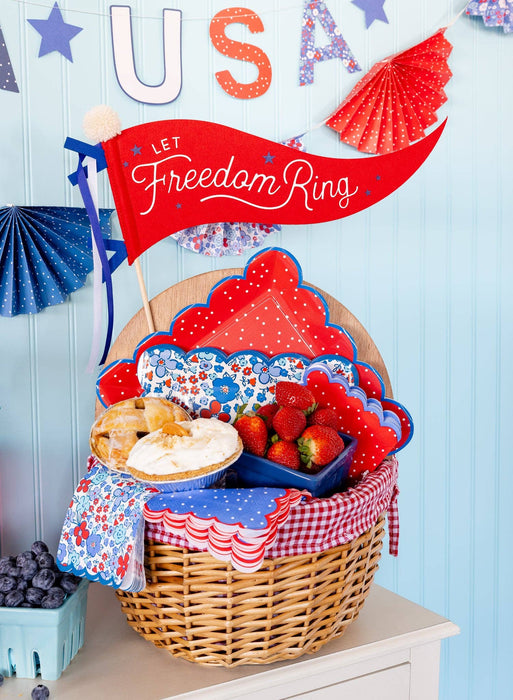Floral Americana 9" Plate