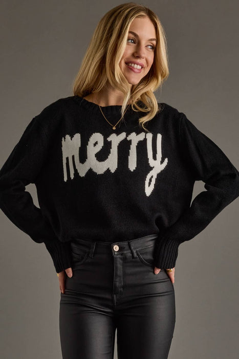 Black Merry Sweater
