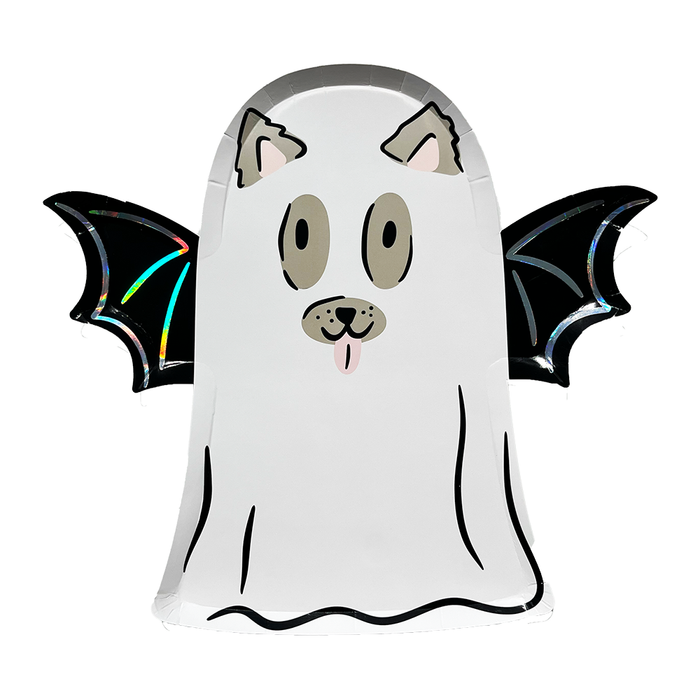 Trick or Treat Street Dog Ghost Plates