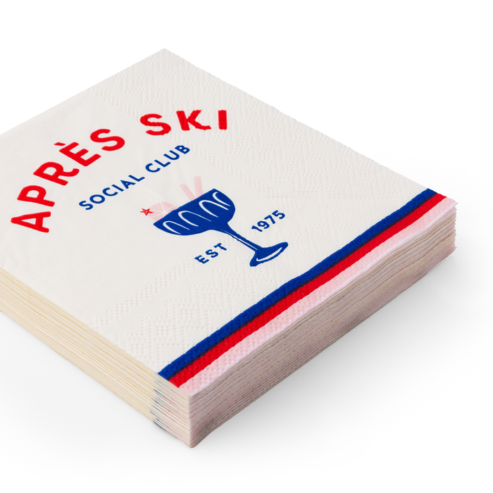 Apres Ski Winter Cocktail Napkins