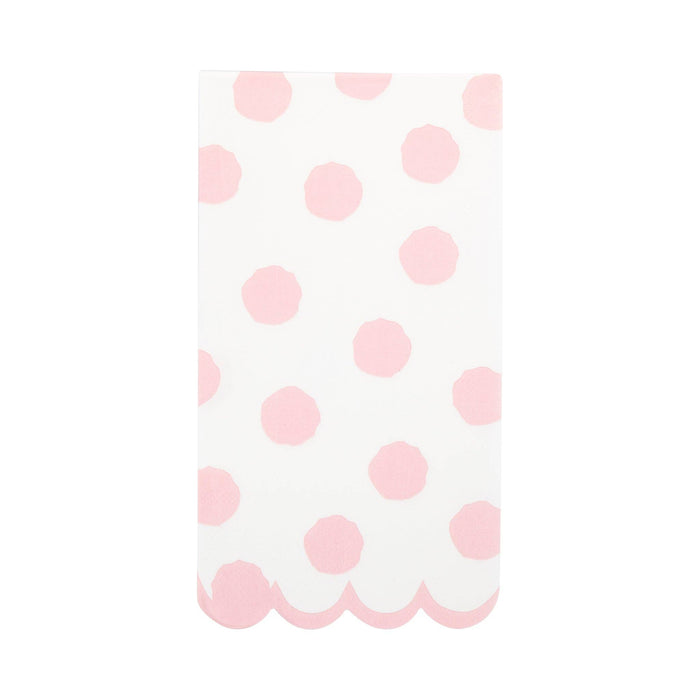 Pink Polka Dot Dinner Napkin