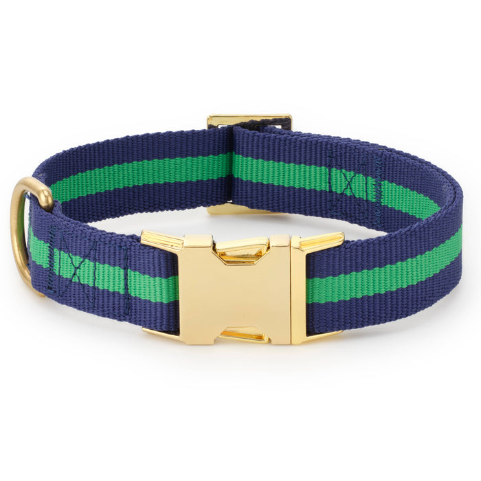 Camden Striped Webbing Dog Collar