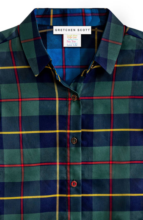 Green Plaidly Cooper Comfy Cozy Shirt