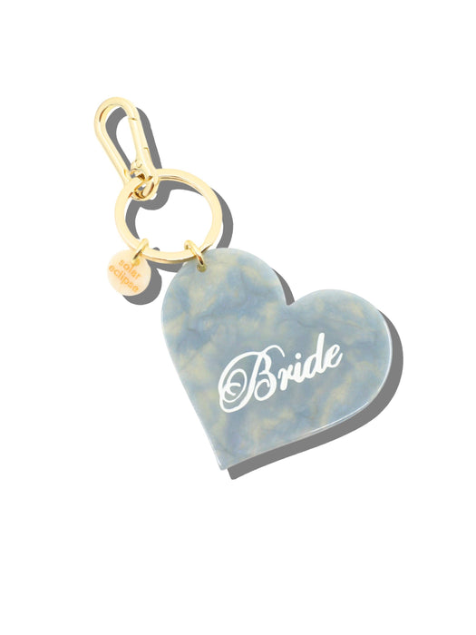Bride Heart Bag Charm + Keychain