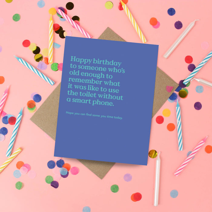 You Time Funny Birthday Card
