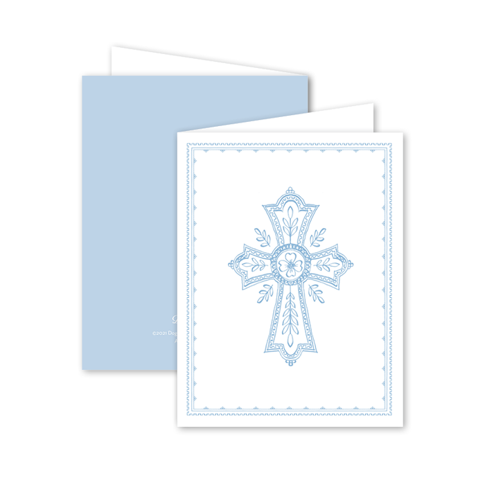 Neoclassic Cross Card | Blue