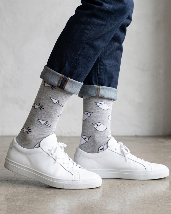 Mouse & Cursor Mismatched Men's Socks