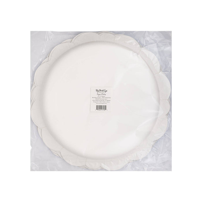 Pembroke Cream w/Blue Edge 12" Plate