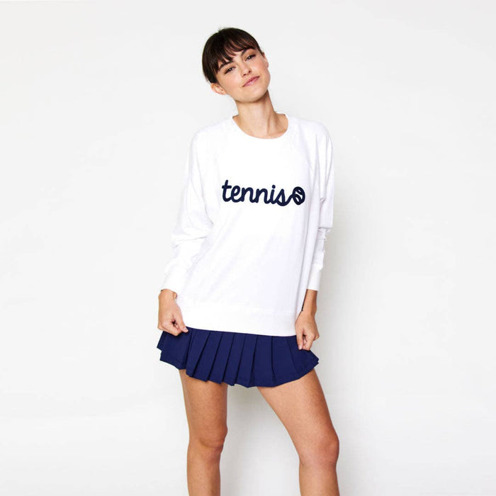 White Tennis Sweatshirt