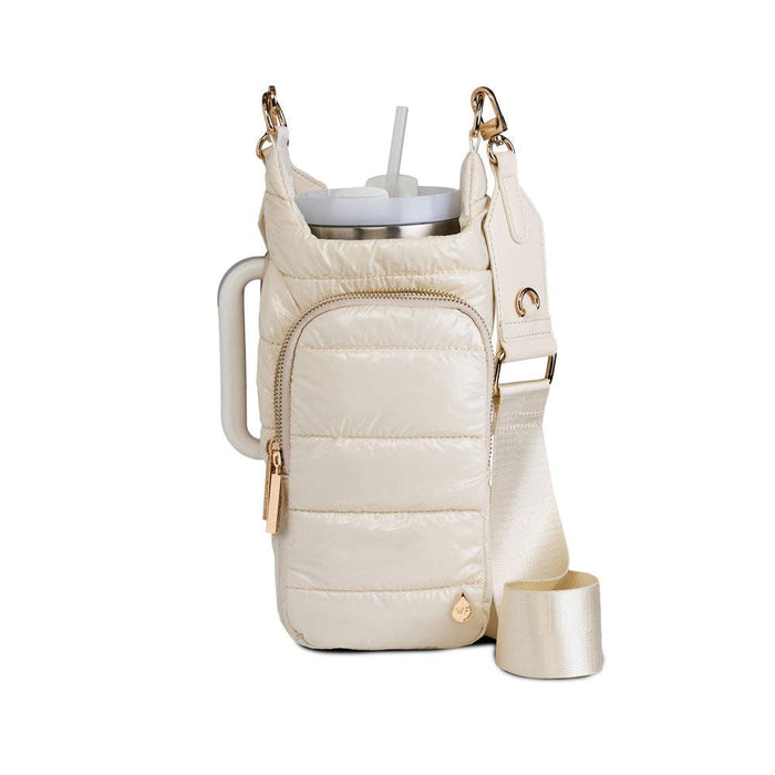Ivory Gloss HydroBag HANDLE w/Vegan Leather Trimmed Strap