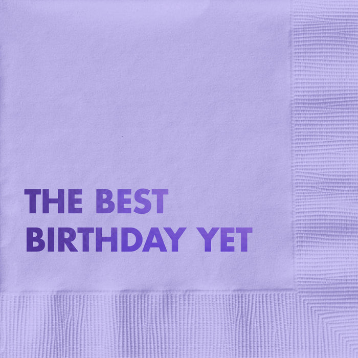 Best Birthday Yet Cocktail Napkin