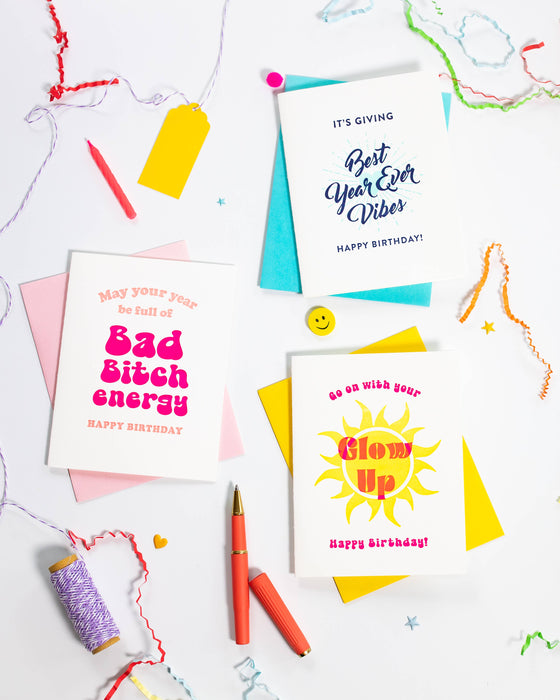 Best Year Ever Vibes Card
