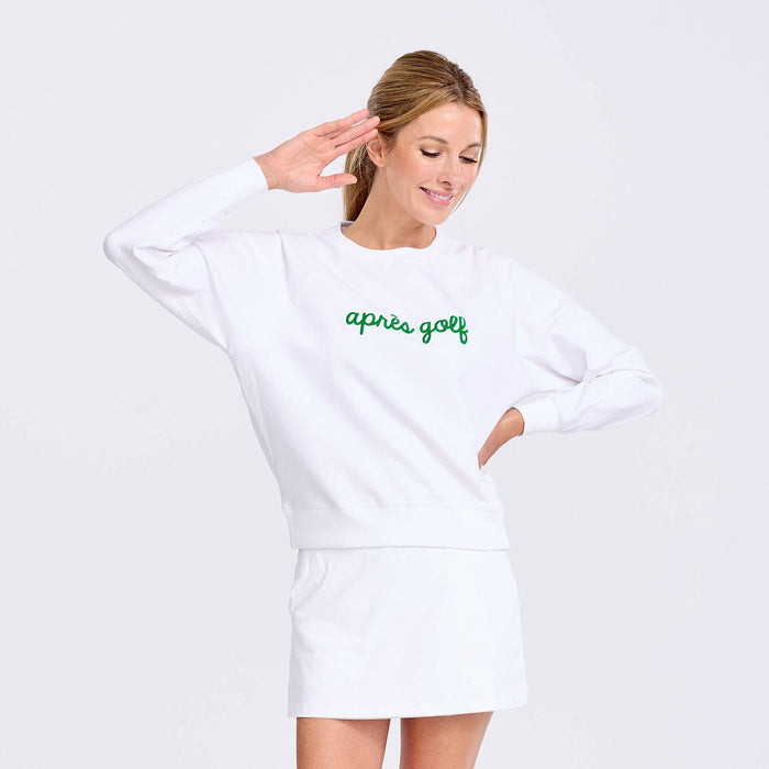 White Apres Golf Sweatshirt