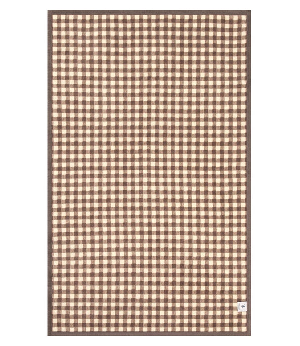 Gingham Mocha Midi Blanket