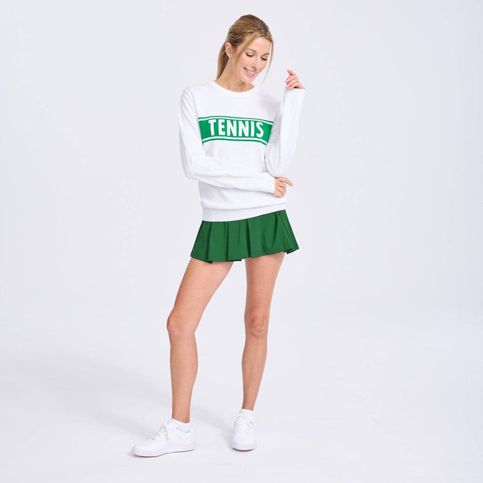 White Tennis Sport Sweater