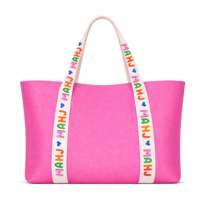 Pink Mahjong Tote Bag