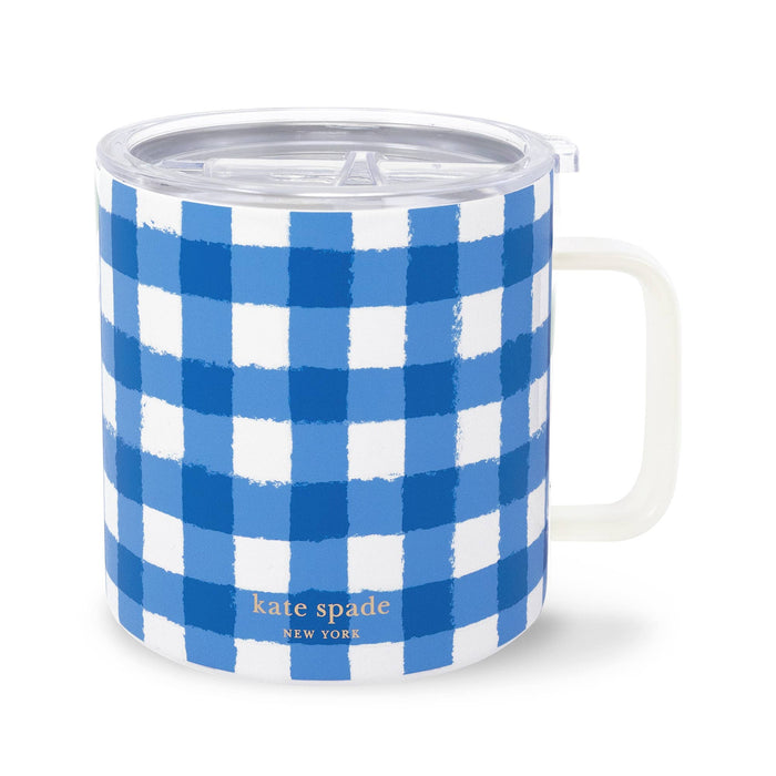 Gingham Stainless Mug