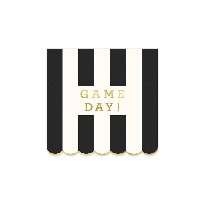 Game Day Stripe Cocktail Napkins