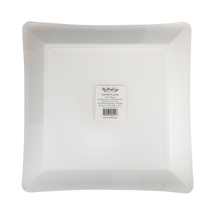 Pine Border Square Plate