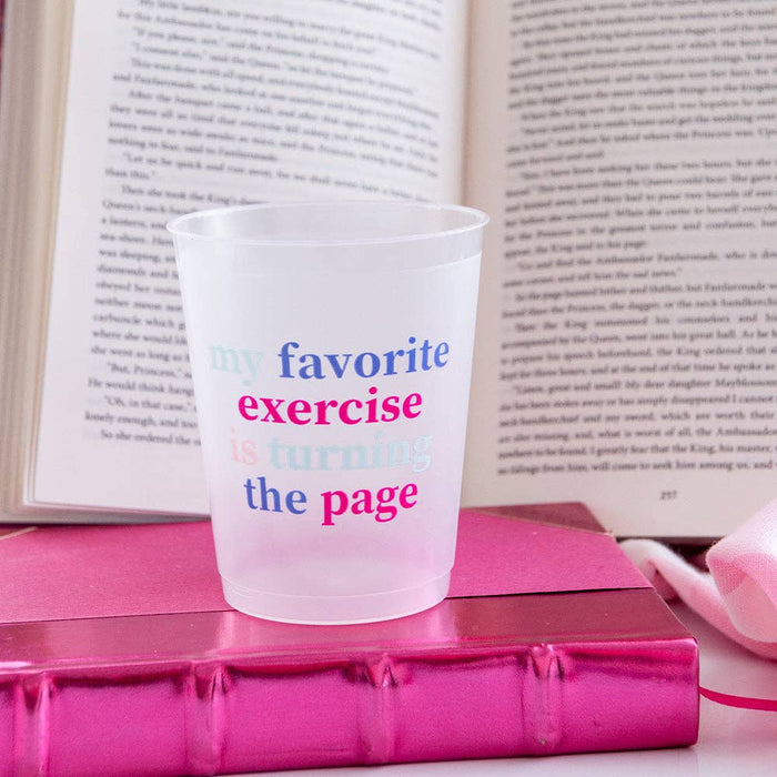 My Favorite Exercise Turning Page Flex Cups