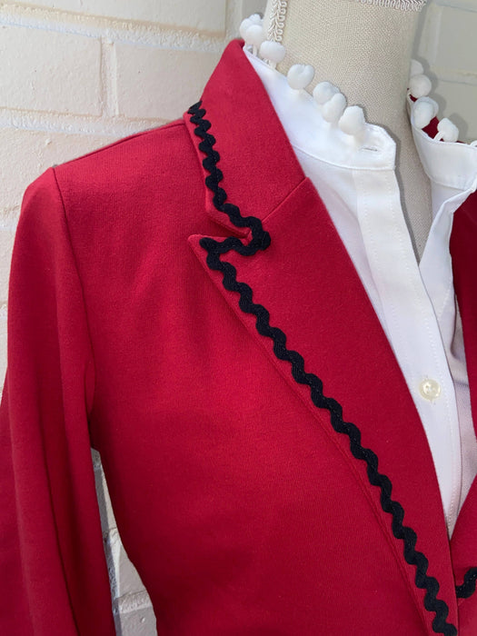 Red Dolly Ric Rac Knit Blazer