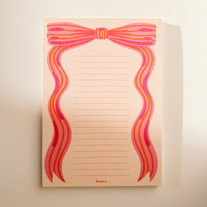 Little Bow Pink Notepad