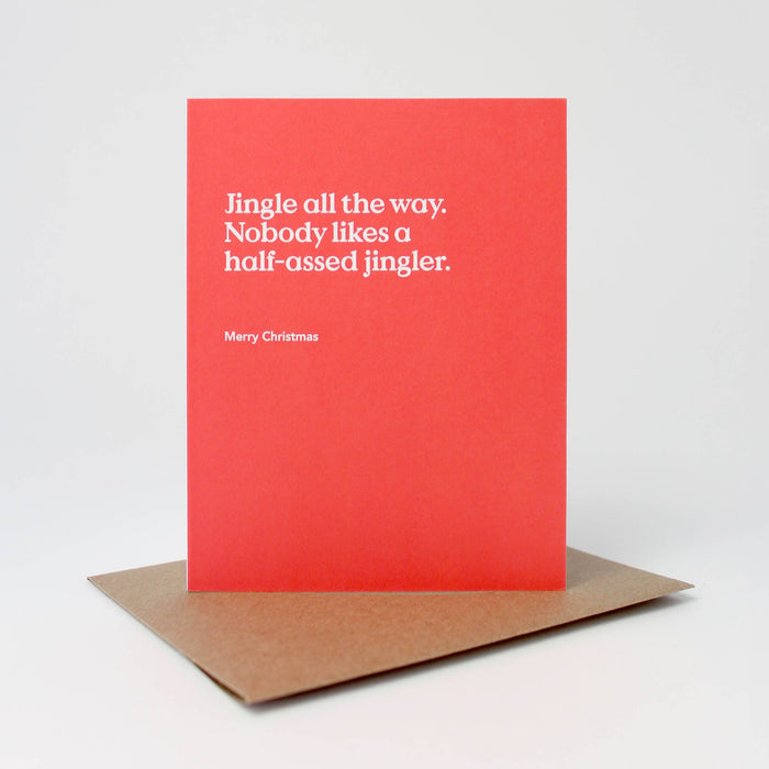 Half-Assed Jingler Christmas Card