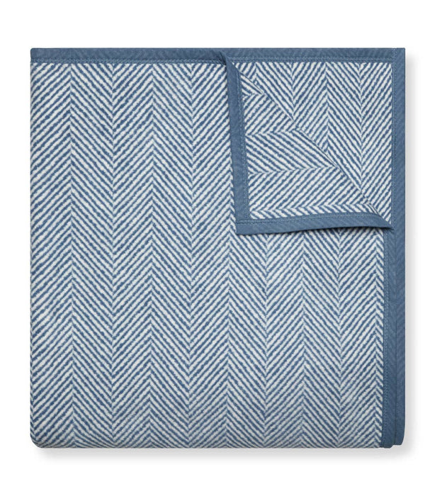 Harborview Herringbone Cornflower Blanket Original